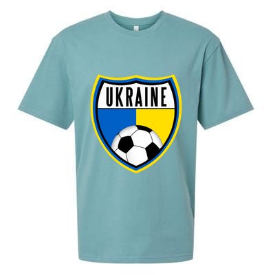 Ukraine Soccer Jersey Ukrainian Flag Sueded Cloud Jersey T-Shirt