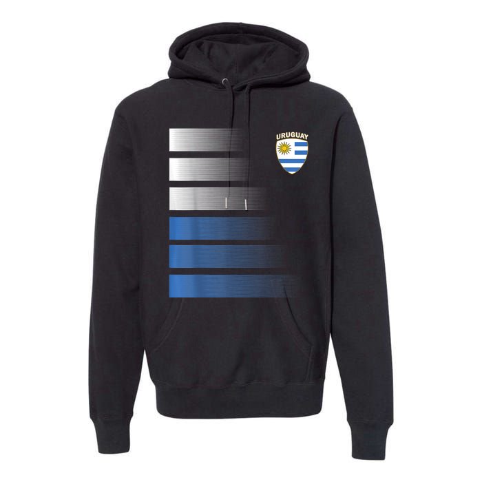 Uruguayan Soccer Jersey Uruguay Football Uruguay Flag Premium Hoodie