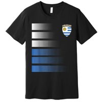 Uruguayan Soccer Jersey Uruguay Football Uruguay Flag Premium T-Shirt