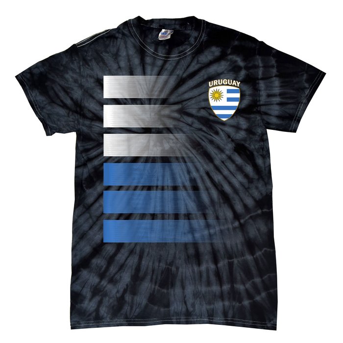 Uruguayan Soccer Jersey Uruguay Football Uruguay Flag Tie-Dye T-Shirt