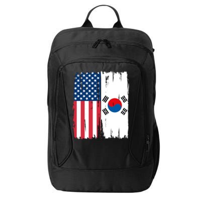 Usa South Korean Flag Meaningful Gift City Backpack