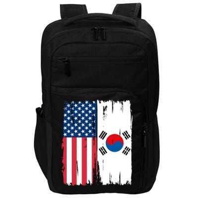 Usa South Korean Flag Meaningful Gift Impact Tech Backpack