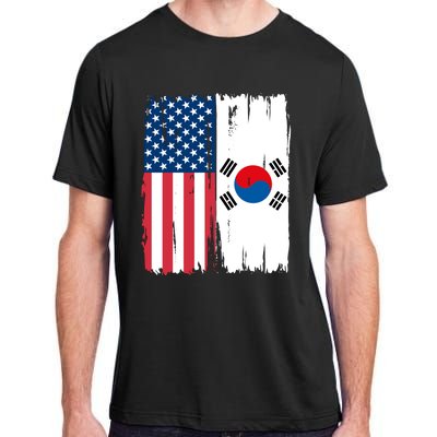 Usa South Korean Flag Meaningful Gift Adult ChromaSoft Performance T-Shirt