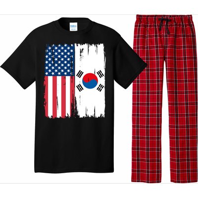 Usa South Korean Flag Meaningful Gift Pajama Set