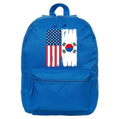 Usa South Korean Flag Meaningful Gift 16 in Basic Backpack