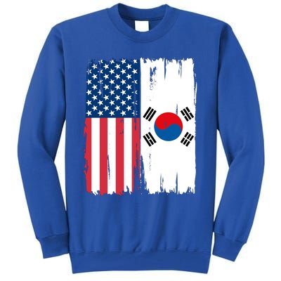 Usa South Korean Flag Meaningful Gift Tall Sweatshirt