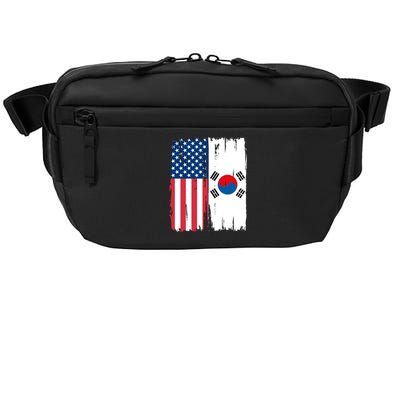 Usa South Korean Flag Meaningful Gift Crossbody Pack