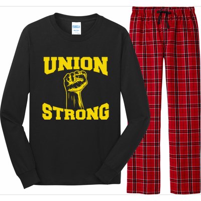 Union Strong Labor Day Graphic Long Sleeve Pajama Set