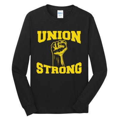 Union Strong Labor Day Graphic Tall Long Sleeve T-Shirt