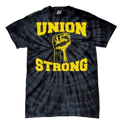 Union Strong Labor Day Graphic Tie-Dye T-Shirt