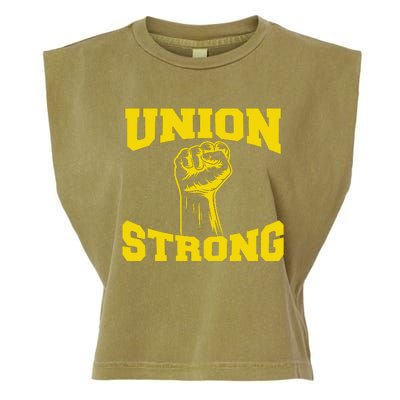 Union Strong Labor Day Graphic Garment-Dyed Women's Muscle Tee