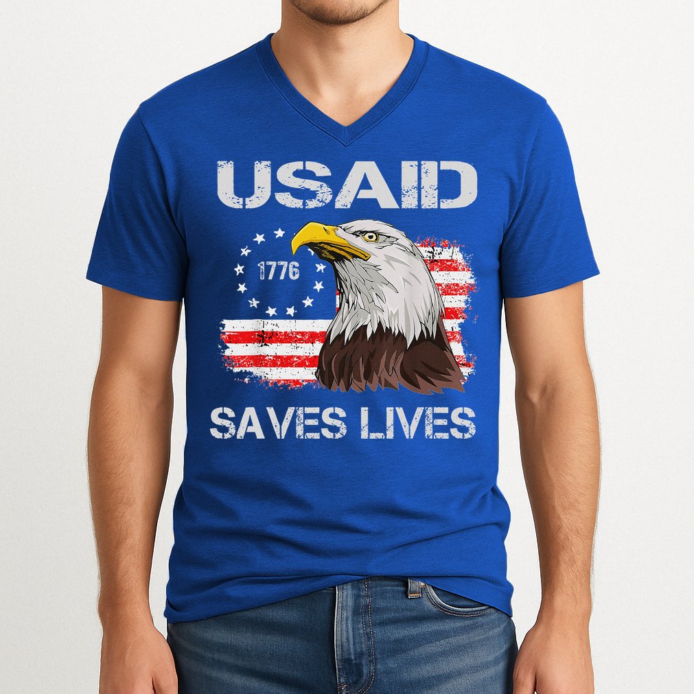 Usaid Saves Lives V-Neck T-Shirt