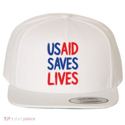 Usaid Saves Lives Wool Snapback Cap