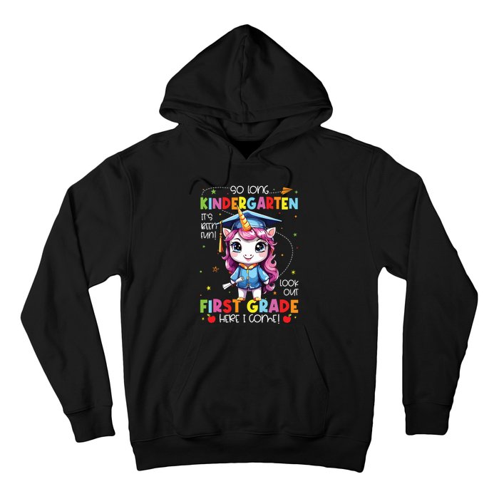 Unicorn So Long Kindergarten Graduation Last Day Of School Hoodie