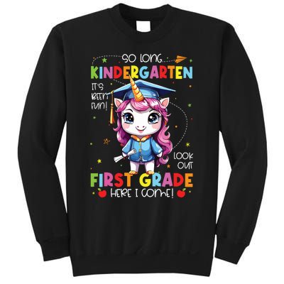 Unicorn So Long Kindergarten Graduation Last Day Of School Sweatshirt