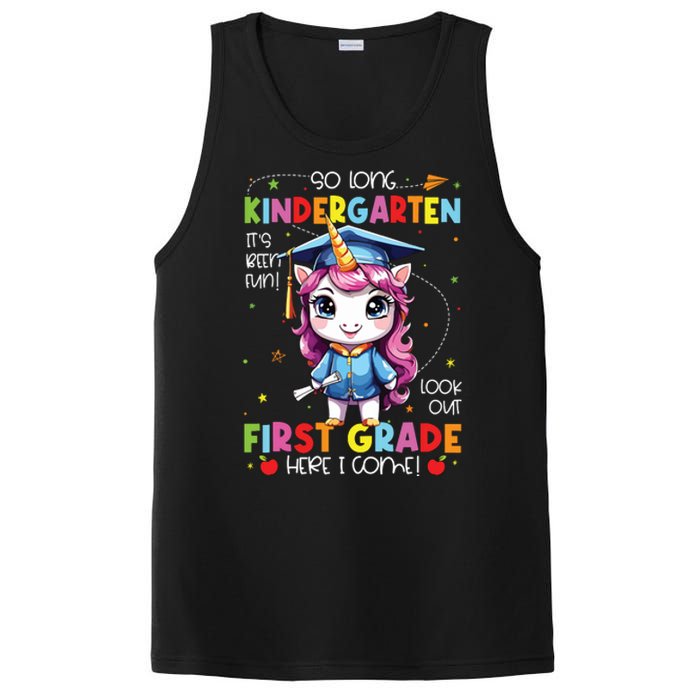 Unicorn So Long Kindergarten Graduation Last Day Of School PosiCharge Competitor Tank