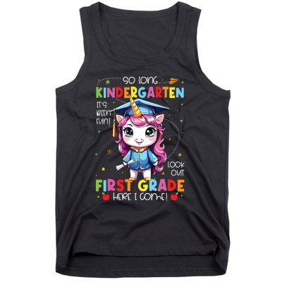 Unicorn So Long Kindergarten Graduation Last Day Of School Tank Top