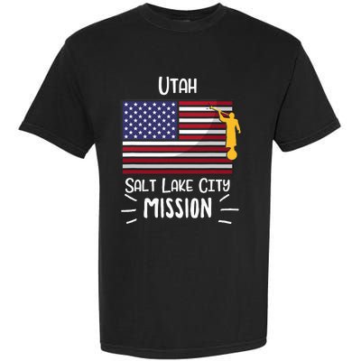 Utah Salt Lake City Mormon Lds Mission Missionary Garment-Dyed Heavyweight T-Shirt