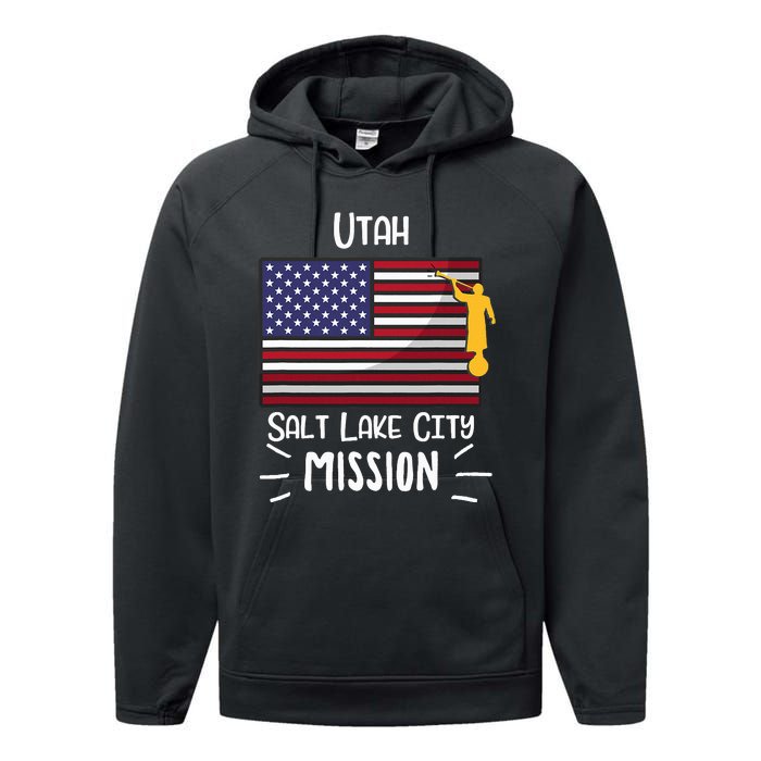 Utah Salt Lake City Mormon Lds Mission Missionary Performance Fleece Hoodie