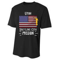 Utah Salt Lake City Mormon Lds Mission Missionary Performance Sprint T-Shirt