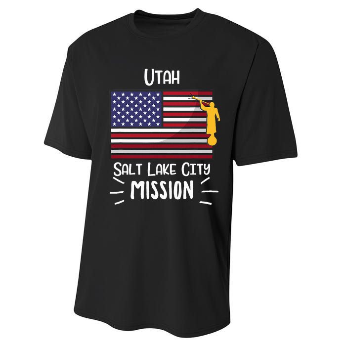 Utah Salt Lake City Mormon Lds Mission Missionary Performance Sprint T-Shirt