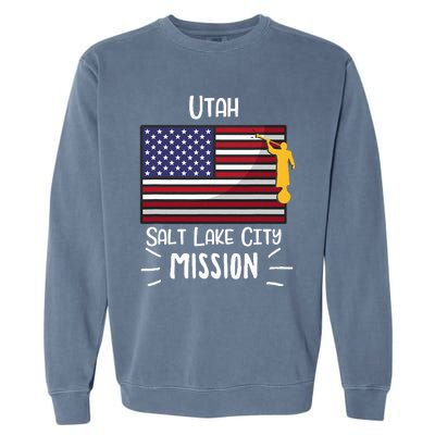 Utah Salt Lake City Mormon Lds Mission Missionary Garment-Dyed Sweatshirt