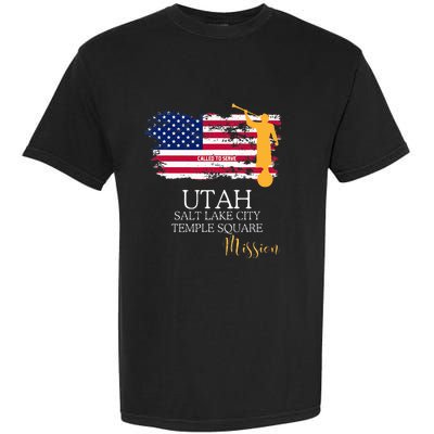 Utah Salt Lake City Temple Square Mormon Lds Mission Mission Garment-Dyed Heavyweight T-Shirt