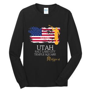 Utah Salt Lake City Temple Square Mormon Lds Mission Mission Tall Long Sleeve T-Shirt