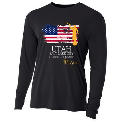 Utah Salt Lake City Temple Square Mormon Lds Mission Mission Cooling Performance Long Sleeve Crew