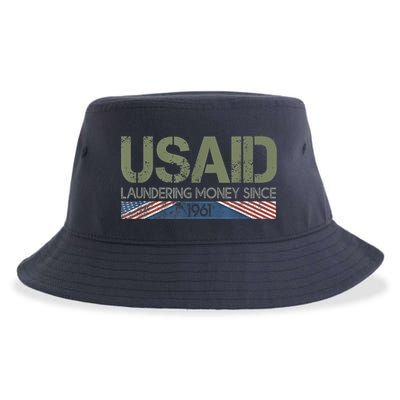 Usaid Satire Laundering Money Since 1961 Sustainable Bucket Hat