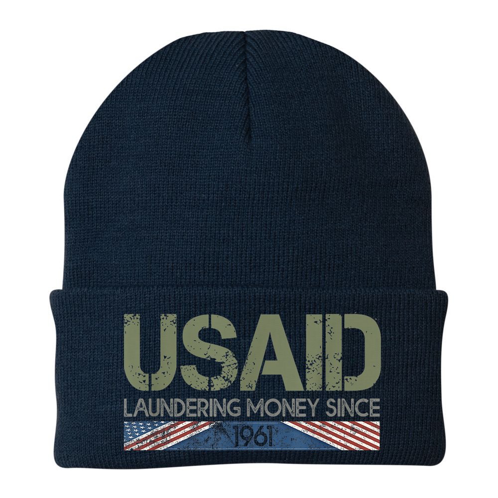 Usaid Satire Laundering Money Since 1961 Beanie