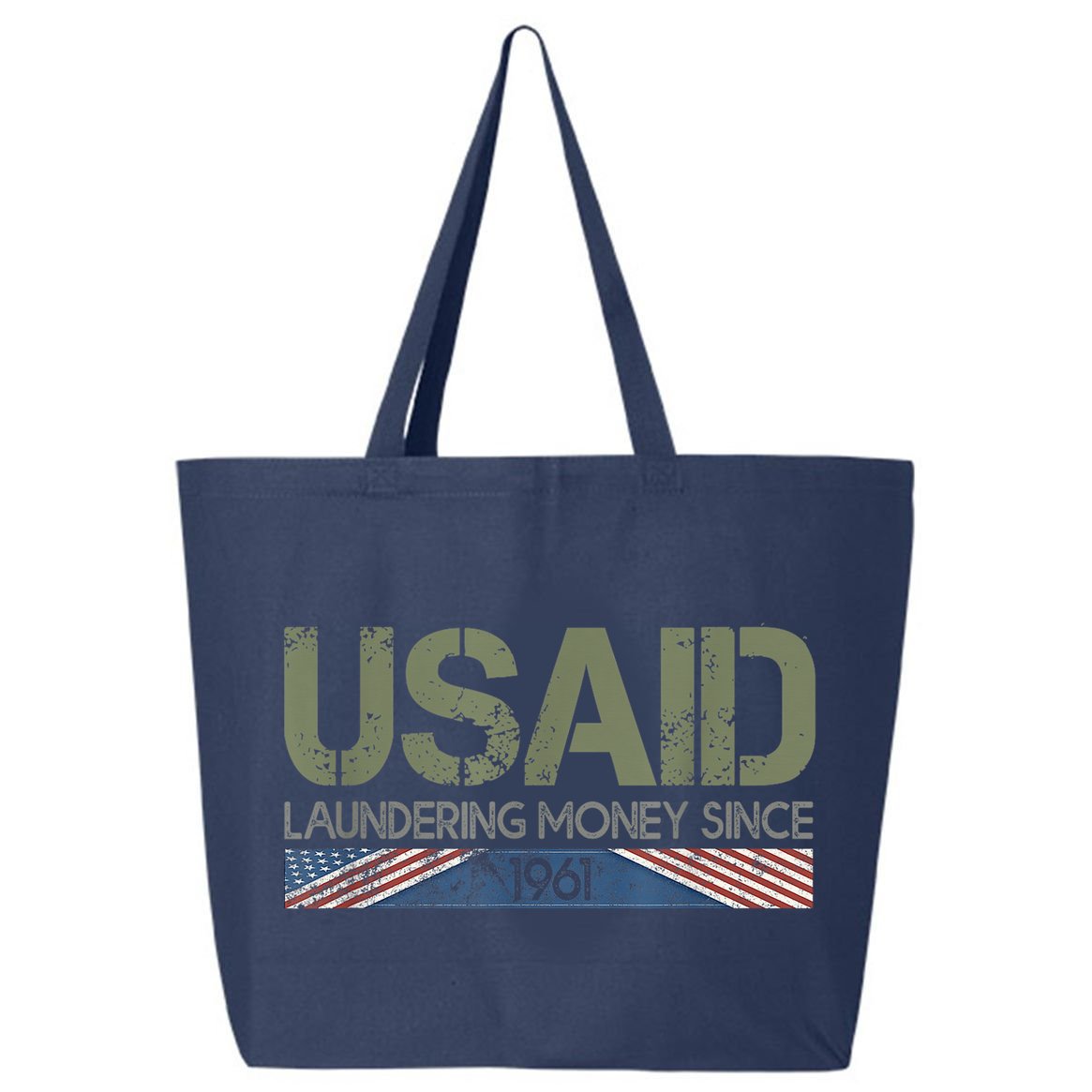 Usaid Satire Laundering Money Since 1961 25L Jumbo Tote