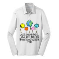 Unless Someone Like You Cares A Whole Awful Lot Silk Touch Performance Long Sleeve Polo