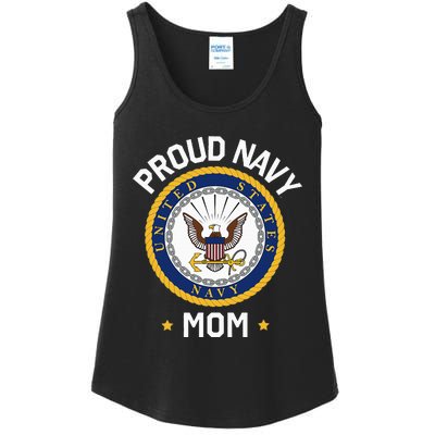 United States Mothers Day Proud Mom Eagle Emblem Ladies Essential Tank