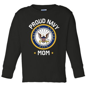 United States Mothers Day Proud Mom Eagle Emblem Toddler Long Sleeve Shirt