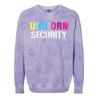 Unicorn Security Matching Family Colorblast Crewneck Sweatshirt