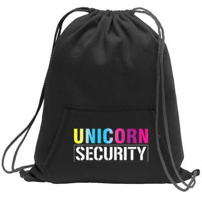 Unicorn Security Matching Family Sweatshirt Cinch Pack Bag