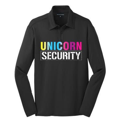 Unicorn Security Matching Family Silk Touch Performance Long Sleeve Polo