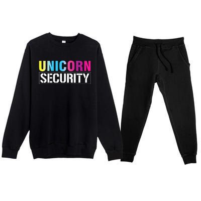 Unicorn Security Matching Family Premium Crewneck Sweatsuit Set