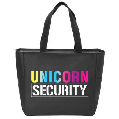 Unicorn Security Matching Family Zip Tote Bag