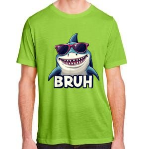 Unny Shark Meme Bruh Teenager Humor Adult ChromaSoft Performance T-Shirt