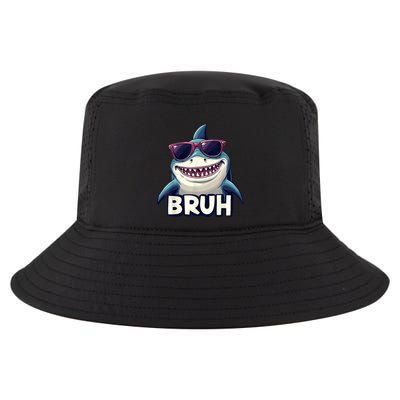Unny Shark Meme Bruh Teenager Humor Cool Comfort Performance Bucket Hat