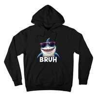 Unny Shark Meme Bruh Teenager Humor Hoodie