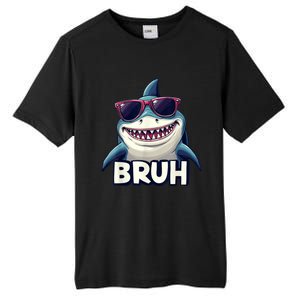 Unny Shark Meme Bruh Teenager Humor Tall Fusion ChromaSoft Performance T-Shirt