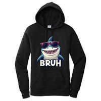 Unny Shark Meme Bruh Teenager Humor Women's Pullover Hoodie