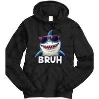 Unny Shark Meme Bruh Teenager Humor Tie Dye Hoodie