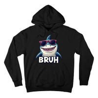 Unny Shark Meme Bruh Teenager Humor Tall Hoodie