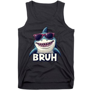 Unny Shark Meme Bruh Teenager Humor Tank Top