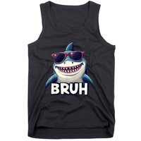 Unny Shark Meme Bruh Teenager Humor Tank Top