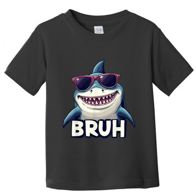 Unny Shark Meme Bruh Teenager Humor Toddler T-Shirt